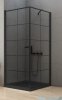 New Trendy New Soleo Black 90x90x195 cm kabina kwadratowa lewa wspornik równoległy przejrzyste D-0285A/D-0120B-WP